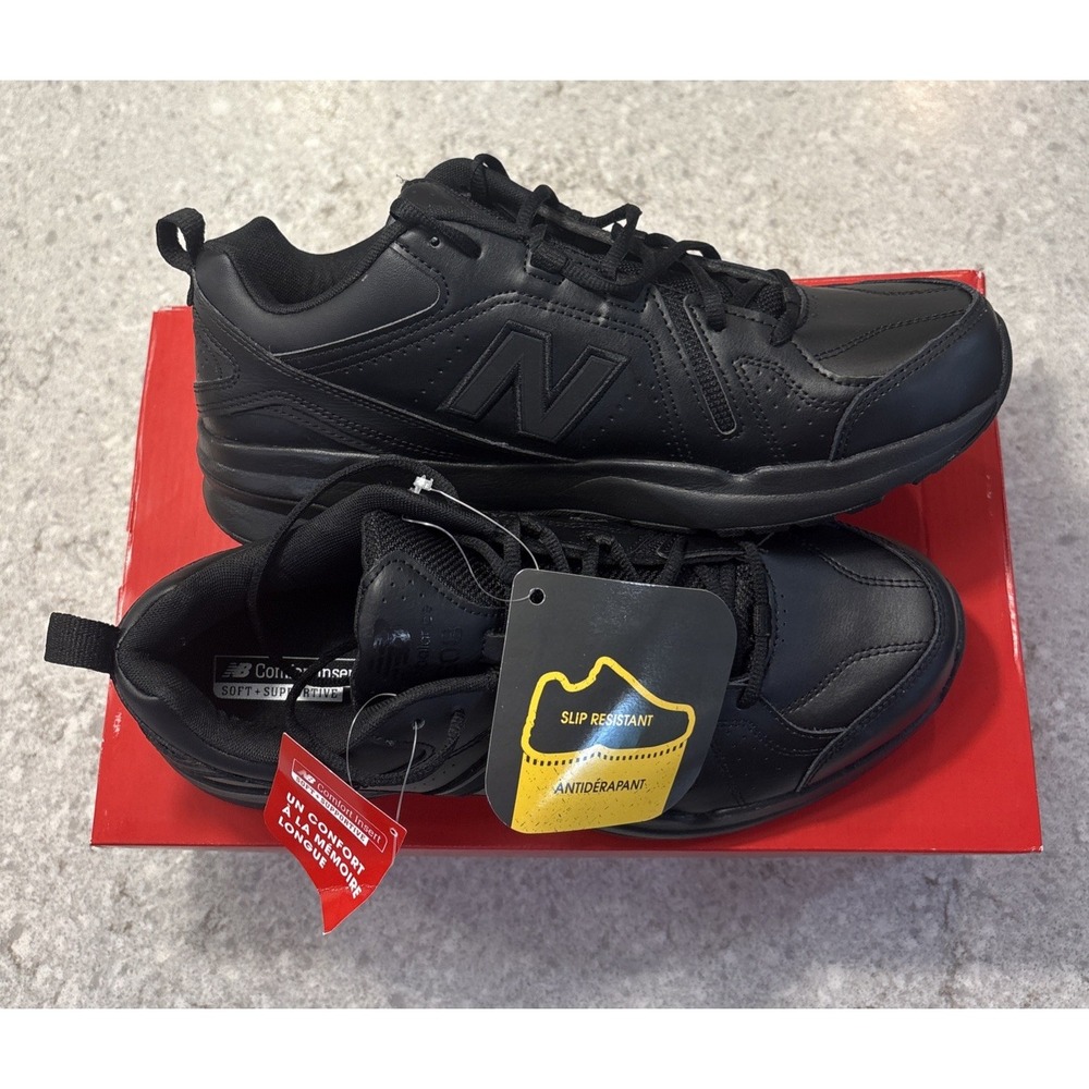New Balance Mens Slip Resistant Black Training Sneaker Shoes NIB Sz 11.5 D